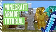 How To Make ARMOR In Minecraft (All Types)