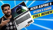 Acer Aspire 5 Ryzen 5 5500U Unboxing + Review - Best Laptop Under 55000 in India 2021 ?? 🔥🔥