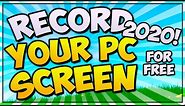 How To Record Your Computer Screen FREE! (WORKS 2022 + BEST Settings)