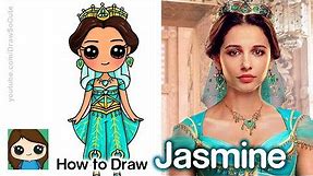 How to Draw Princess Jasmine | Disney Aladdin New