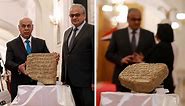 Iraq unveils 2,800-year-old ancient stone tablet returned by Italy