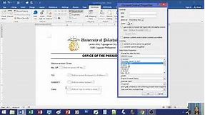MS Word : Creating a MEMO template