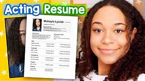 How To Make an Acting Resume (Step by Step Tutorial)