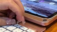 360&180 stylish iPad swivel case with keyboard, rose gold #ipad #apple #ipadaccessories #desktop #magickeyboard #smartkeyboard #macbook #foryou #ipadpro #ipadair #ipadkeyboard #wallpapers #ipadmusthaves #ifacemall