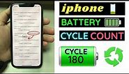 How to check iphone battery cycle count ? | Find out iphone battery cycle count |