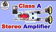 Diy Class A Stereo HiFi Amplifier at home step by step #Homemade_Audio