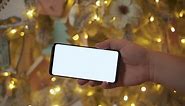 Free stock video - Hands using a white screen phone 3