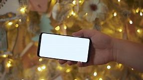 Free stock video - Hands using a white screen phone 3