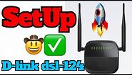 How to Setup D-link DSL-124 ADSL Modem Router in 1 Minute