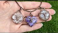Owl Pendant Wire Wrapping Tutorial