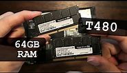 Thinkpad T480 RAM Upgrade Guide | Lenovo 64GB Memory DIY Replacement