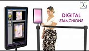 Digital Sign Stanchions for Multimedia Crowd Control Systems