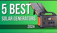 5 best Solar Generators 2024 reviews - Check the best price on Amazon