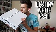 WHITE PS4 UNBOXING!! DESTINY PS4 BUNDLE!!