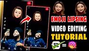 Emoji Lipsing Video Editing In Android | Instagram Video Call Bitmoji Video Editing | Tutorial