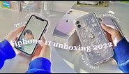 iphone 11 unboxing in 2022 + cases & set up | purple ✨