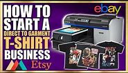 How To Start A T-Shirt Business With A DTG Printer (Direct To Garment)