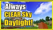 How to Change Weather to Clear Skies & Daylight in Minecraft World (Fast Method)