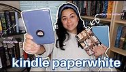 Blue Kindle Paperwhite Signature Unboxing & Review (w/ 10th ed & iPad mini comparison) *ASMR*