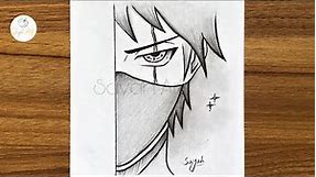 Easy anime drawing || How to draw kakashi Hatake step by step || Easy drawings for beginners
