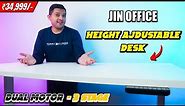 Best Height Adjustable Desk Under ₹35,000⚡️Jin Office Dual Motor 3 Stage Standing Desk - Review ! 🔥🔥