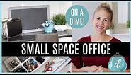 SMALL SPACE ORGANIZING 💙 Desk & Office Makeover