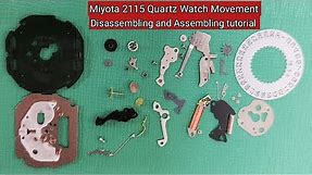 How to disassembling and assembling Japan Miyota 2115 quartz movement. TrendWatchLab