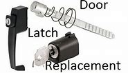 How to Replace Screen Door Push Button Latch With Lock