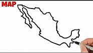 How to Draw Mexico Map | Country Maps Drawing