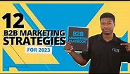12 B2B Marketing Strategies For 2024