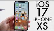 iOS 17 OFFICIAL On iPhone XS! (Review)