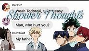 bnha/mha - texts | Shower Thoughts