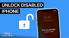 How To Unlock A Disabled iPhone