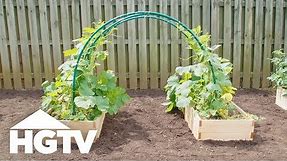 Way to Grow: Easy PVC Garden Trellis | HGTV