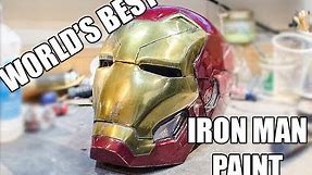 WORLD'S BEST way to paint an IRON MAN helmet!