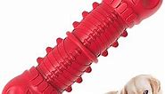 Dog Squeaky Toys for Aggressive Chewers, Durable Dog Chew Toys for Large Medium Breed Dog, Dog Toys, Tough Durable Dogs Toys with Natural Rubber (A Red, for Larege Dogs)