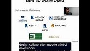 List of BIM software we used on the project
