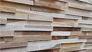 WoodyWalls 3D Wall Panels | Wood Planks are Made from Solid Teak Wood | Each Wood Panel is Handmade and Unique | Premium Set of 10 3D Wall Decor Panels | DIY Wood Panels (9.5 sq.ft. per Box) Hawaii