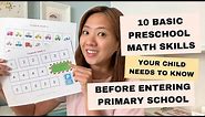 10 Basic Preschool Math Skills and Hands-on Math Activities for Preschoolers
