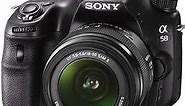 Sony SLT-A58K a58 DSLR Digital Camera A-Mount SAL18552 Lens Bundle - Black