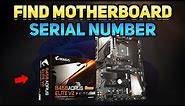 How to Find the Serial Number of Your Motherboard (Tutorial)