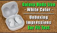 Galaxy Buds Live (WHITE Color) - Unboxing and Impressions