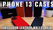 First Look iPhone 13 Leather Wallet Cases Sheildon