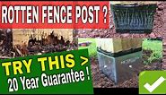 How To STOP Fence Posts Rotting / Install postsaver sleeves