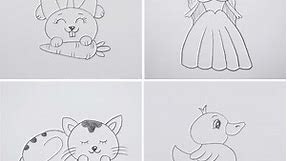 Dibujos a lápiz fáciles y bonitos para principiantes ✍️😍