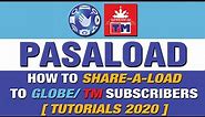 How to SHARE-A-LOAD using GLOBE/ TM Subscribers l Tutorials 2020