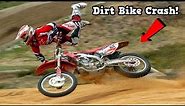 Dirt Bike Crash Freeriding (Broken Arm) - Buttery Vlogs Ep176