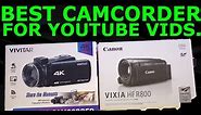 VIVITAR 4K WALMART CAMCORDER REVIEW VS CANNON VIXIA HF R 800. START DOING YOUTUBE. #camera