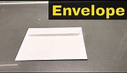 How To Seal An Envelope Without Saliva-Easy Tutorial