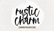 Rustic Charm | Farmhouse Font